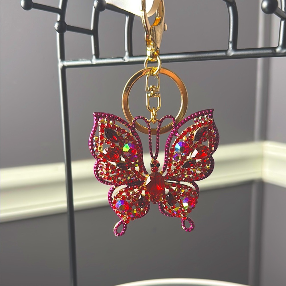 Sparkling Butterfly Keychain/bagcharm